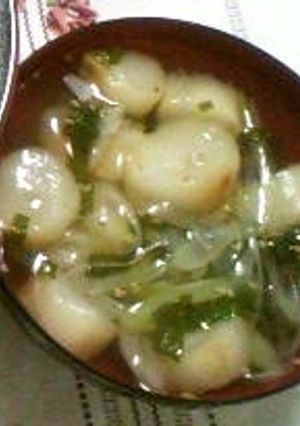 麩と長ネギと紫蘇の吸い物-レシピのメイン写真