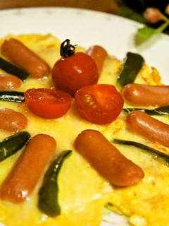 子供も作れる!ピザの用なオープンオムレツ-レシピのメイン写真
