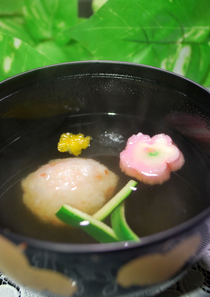 料亭風♪　海老しんじょうのお吸い物-レシピのメイン写真
