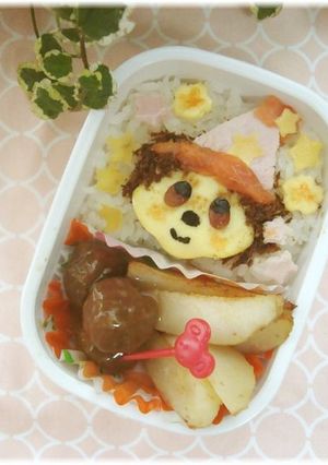 森の小人モンチッチキャラ弁♪-レシピのメイン写真