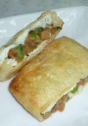 油揚げの納豆焼き-レシピのメイン写真