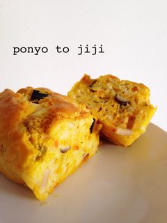 こどものおやつ*野菜たっぷりケークサレ*-レシピのメイン写真