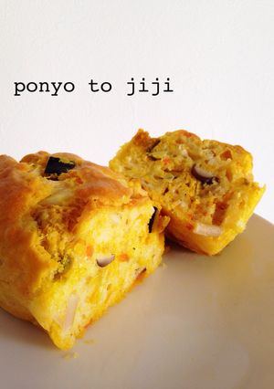 こどものおやつ＊野菜たっぷりケークサレ＊-レシピのメイン写真