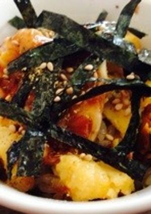 サンマの蒲焼き缶詰と残り物ご飯-レシピのメイン写真