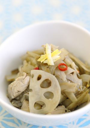 柚子香る❦鶏肉入り根菜のきんぴら-レシピのメイン写真