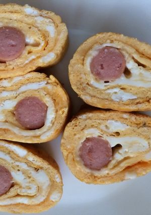 卵焼き（ウインナー＋塩胡椒）-レシピのメイン写真