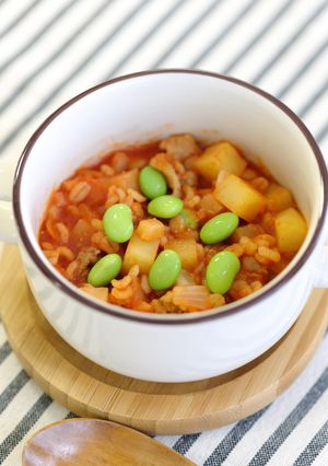 赤味噌でコクだし❢和風ミネストローネ-レシピのメイン写真