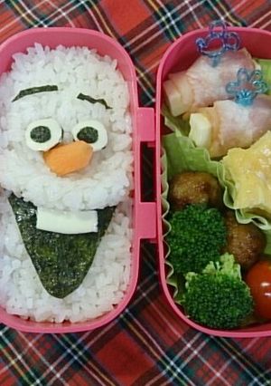 キャラ弁☆顔だけのオラフ(*^^*)-レシピのメイン写真
