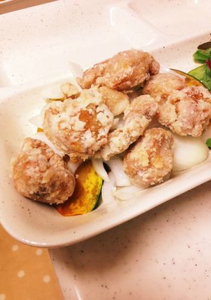 揚げかぼちゃと鶏肉のポン酢あえ-レシピのメイン写真