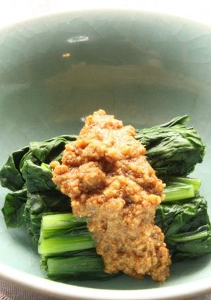 ごまだしでつくる小松菜のごま和え-レシピのメイン写真