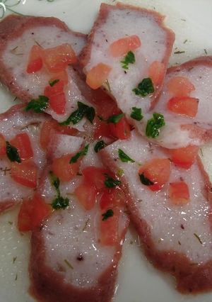 介護食　たこカルパッチョ-レシピのメイン写真