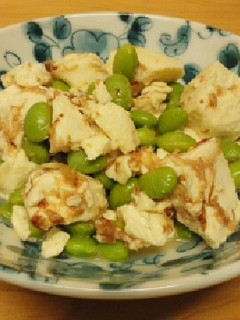 枝豆と豆腐の炒め物-レシピのメイン写真