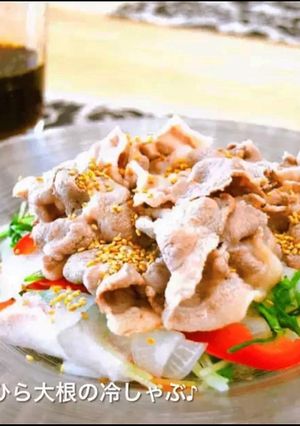 豚肉とひらひら大根の冷しゃぶ♪-レシピのメイン写真