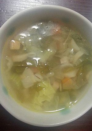 【旭×椙】野菜と押し麦のスープ-レシピのメイン写真