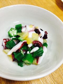 塩レモン☆タコとオクラの酢の物-レシピのメイン写真