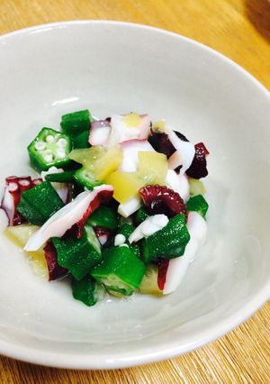 塩レモン☆タコとオクラの酢の物-レシピのメイン写真