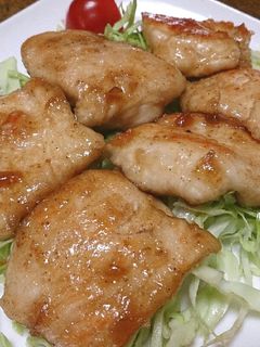 鶏むね肉のしょうが焼き-レシピのメイン写真