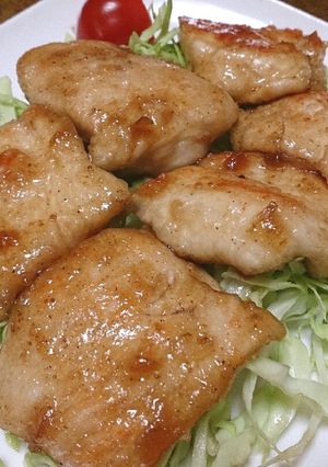 鶏むね肉のしょうが焼き-レシピのメイン写真