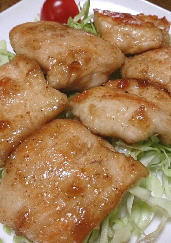 鶏むね肉のしょうが焼き-レシピのメイン写真