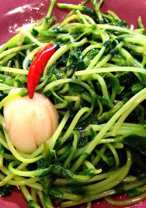 豆苗のピリ辛炒め-レシピのメイン写真