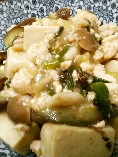 茄子と高野豆腐の中華炒め-レシピのメイン写真