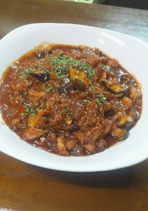 るる100 鶏手羽元で麻婆茄子-レシピのメイン写真