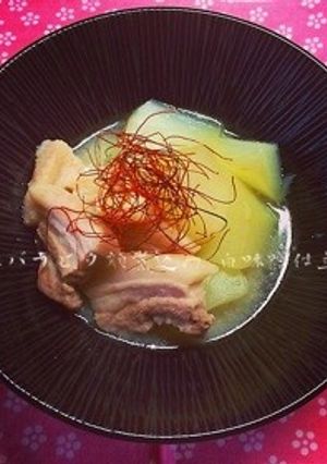 豚バラと夕顔の煮込み 白味噌仕立て-レシピのメイン写真