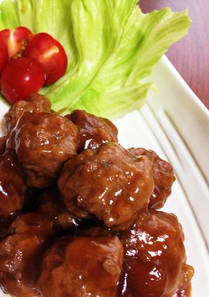 簡単!揚げない肉団子-レシピのメイン写真