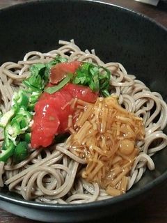 夏にぴったり簡単梅冷やしそば-レシピのメイン写真
