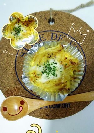 お弁当に♪とろっと卵の巣♥-レシピのメイン写真