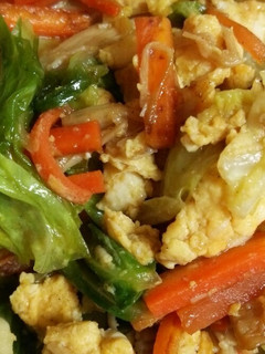 キャベツと残り野菜の味噌野菜炒め-レシピのメイン写真