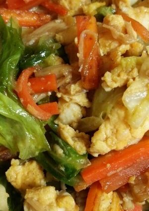 キャベツと残り野菜の味噌野菜炒め-レシピのメイン写真