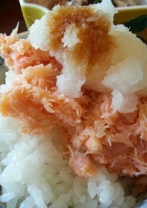 簡単鮭フレークと大根おろしご飯-レシピのメイン写真