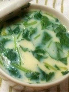三つ葉たっぷり茶碗蒸し-レシピのメイン写真