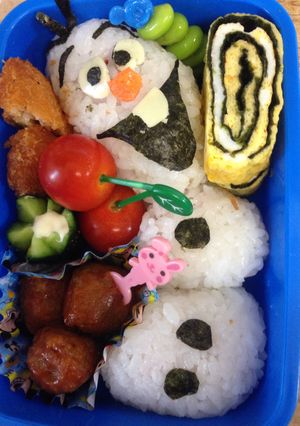 アナと雪の女王☆ オラフのキャラ弁-レシピのメイン写真