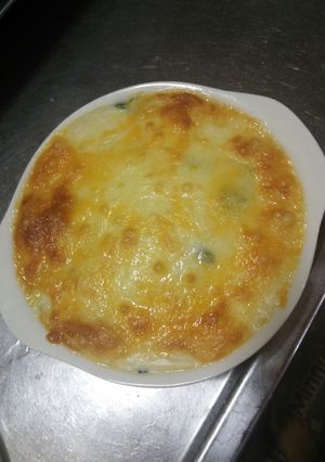 鶏肉とほうれん草のホワイトグラタン♪-レシピのメイン写真