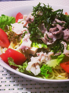 冷しゃぶサラダパスタ-レシピのメイン写真