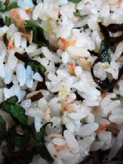 夏バテ解消大葉と干しエビのご飯-レシピのメイン写真