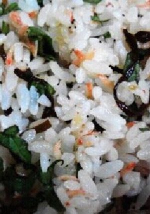 夏バテ解消大葉と干しエビのご飯-レシピのメイン写真