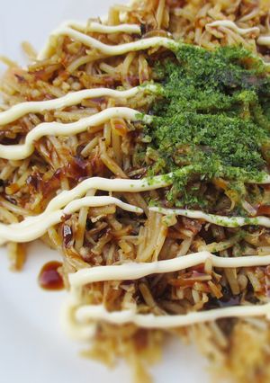 かんたん！お好み焼きのヘルシーオムそば-レシピのメイン写真