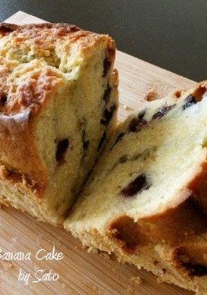 ブルーベリーとバナナのしっとりケーキ-レシピのメイン写真