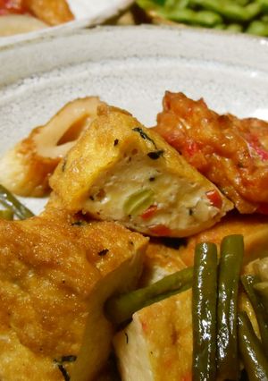 ごぼう・ささげ・練り物の煮物-レシピのメイン写真