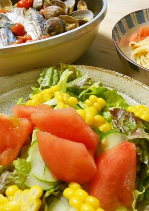 とうもろこし入り野菜サラダ-レシピのメイン写真