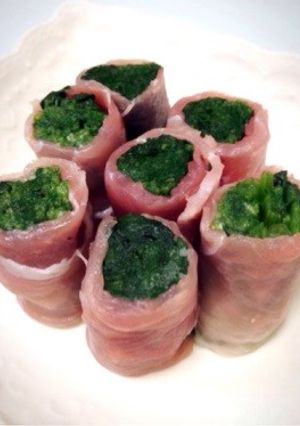 ほうれん草と生ハムのヘルシー巻き-レシピのメイン写真