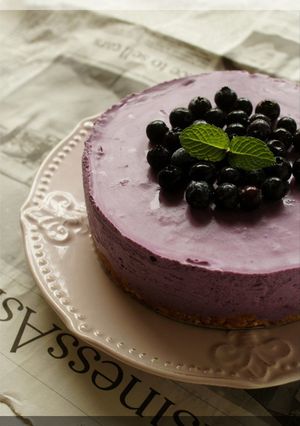 * 簡単♥ブルーベリーのチーズケーキ♪-レシピのメイン写真