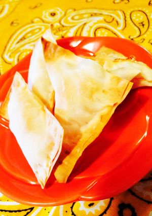 簡単☆餃子の皮で桃＆バナナパイ⁈-レシピのメイン写真