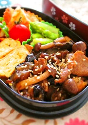 簡単お弁当おかず★豚肉と茄子の甘辛炒め-レシピのメイン写真