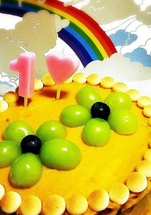 南瓜とりんごの誕生日ケーキ☆1歳☆-レシピのメイン写真