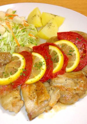 チキンステーキ♪トマトレモンのせ〜♪-レシピのメイン写真