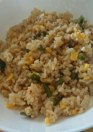 野菜はなんでも！にんにく醤油風チャーハン-レシピのメイン写真